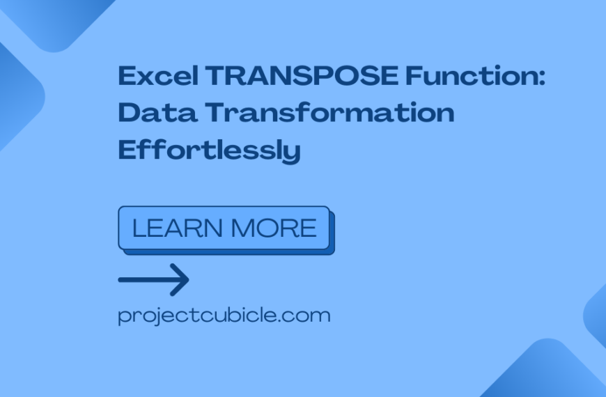 Excel TRANSPOSE Function: Data Transformation Effortlessly
