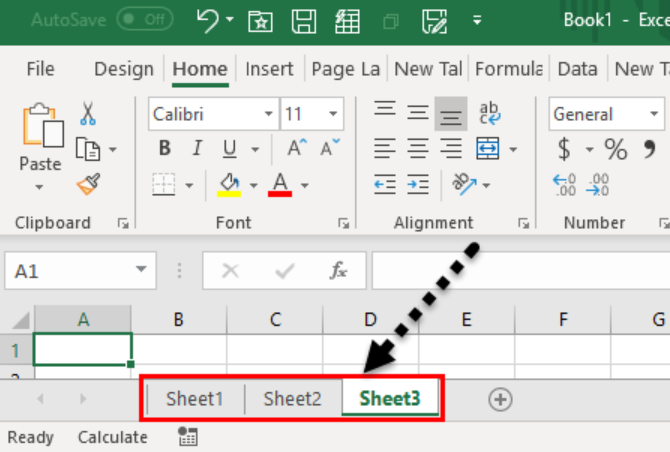 Excel Worksheet Tab