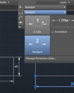 how to scale an object in autocad Step 4: Dimension Styles
