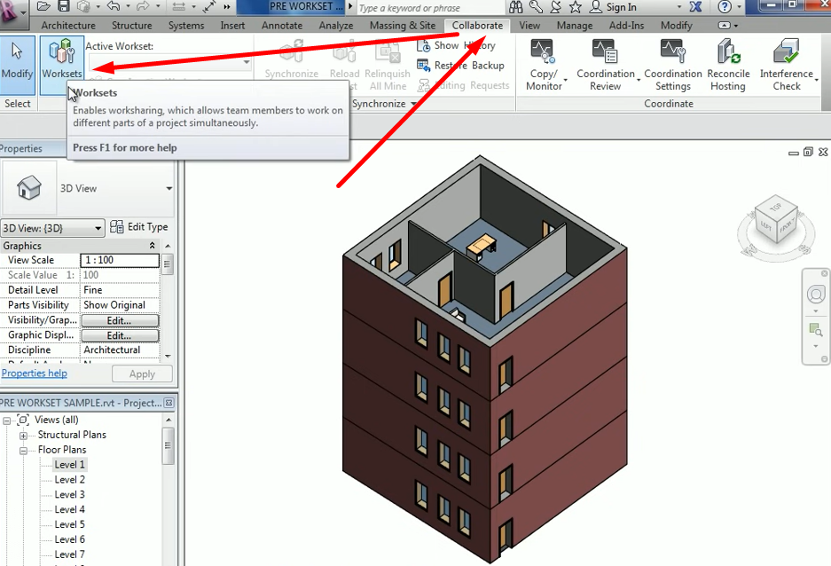 Worksets in Revit