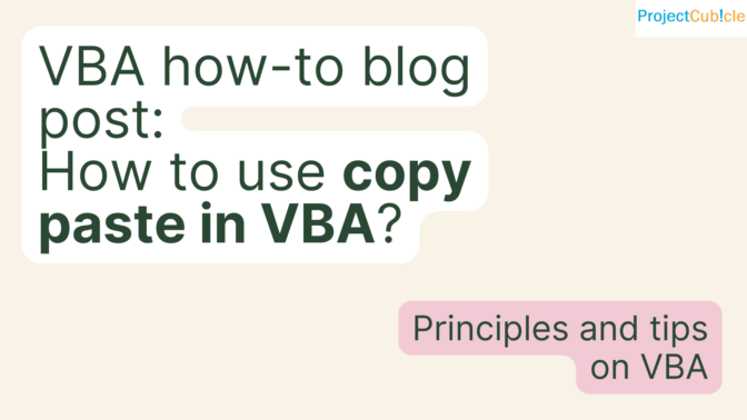 Copy Paste In Vba