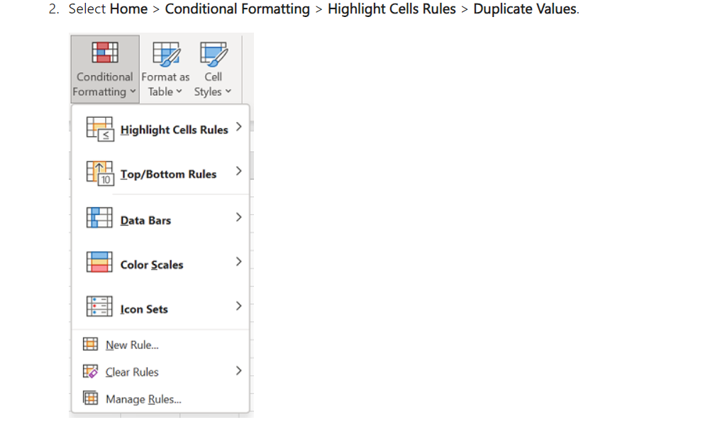 how to find dublicate in excel
