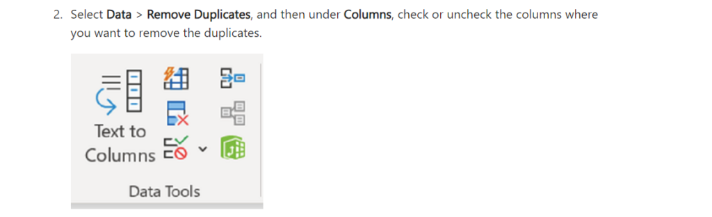 Remove Dublicates In Excel