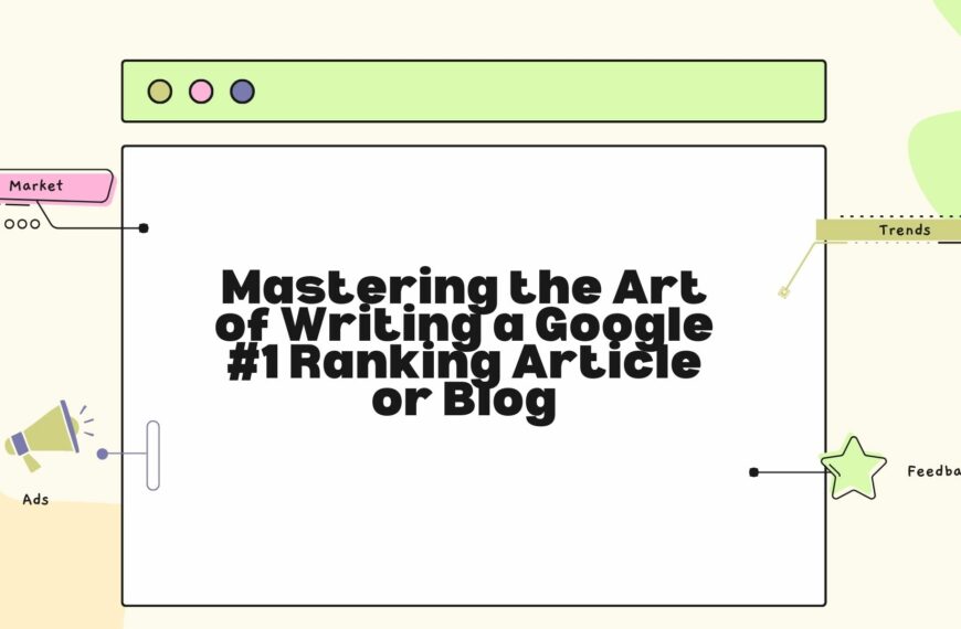 Mastering the Art of Writing a Google #1 Ranking Article or Blog
