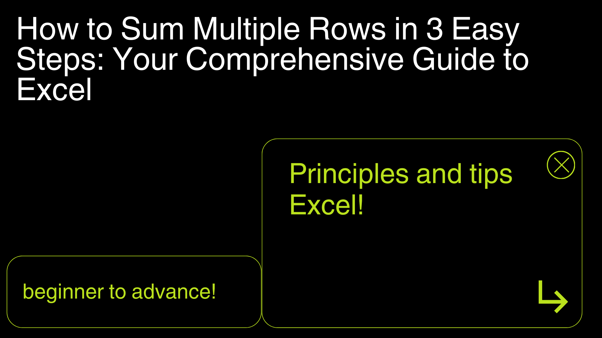 How To Sum Multiple Rows In 3 Easy Steps: Your Comprehensive Guide To Excel
