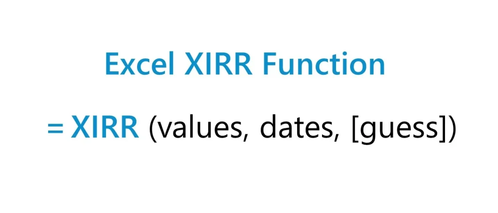 Excel-XIRR-Function-Formula