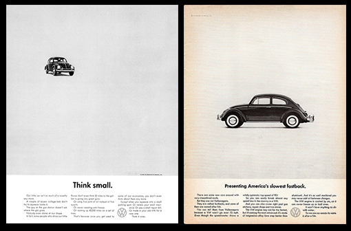  Volkswagen's Think Small Ads