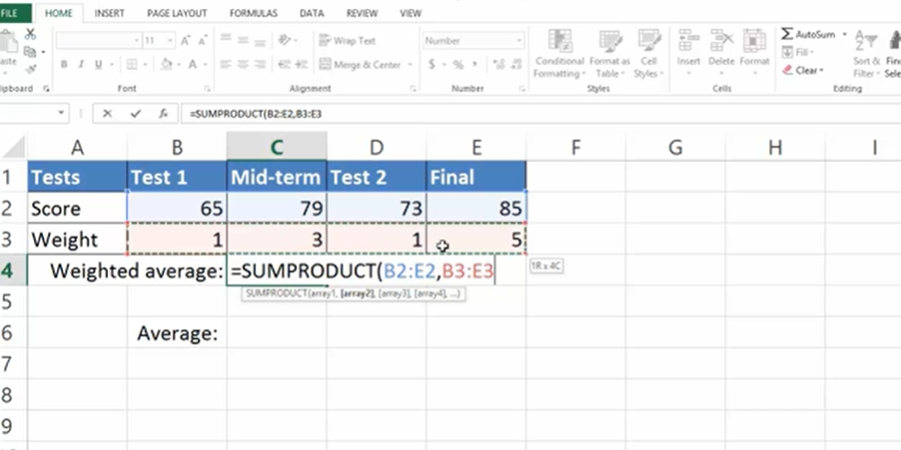 weighted average, calculate the weighted average in excel, Pivot Table Weighted Average