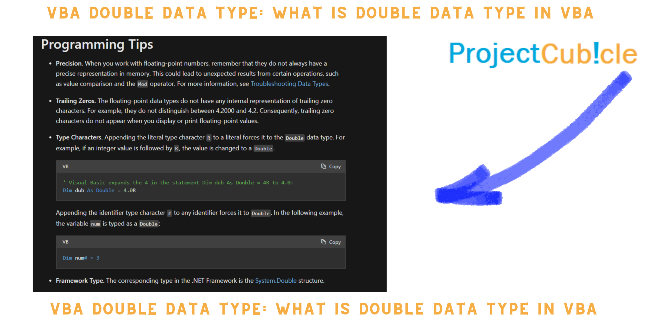 Vba Double Data Type What Is Double Data Type In Vba