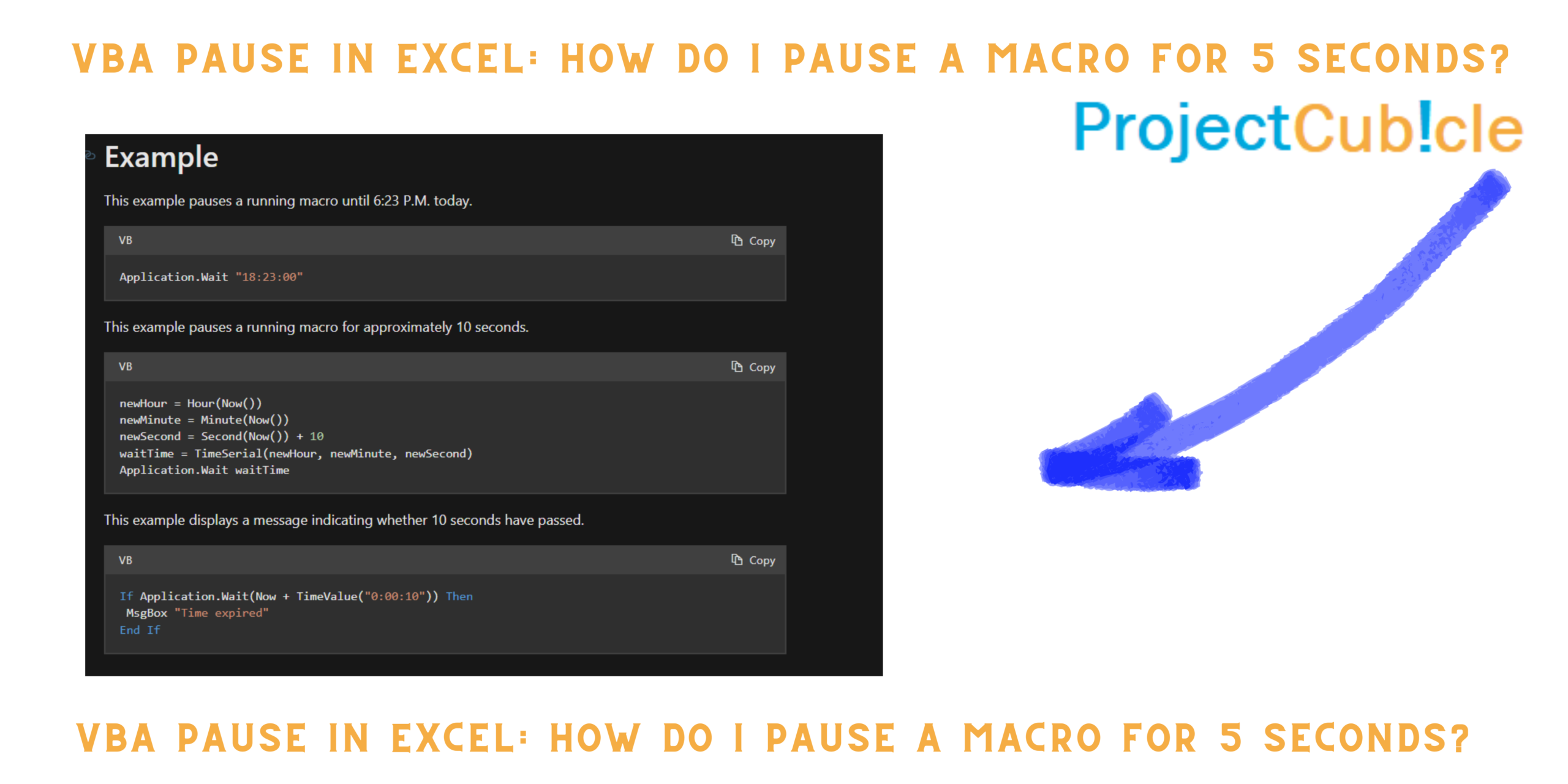 Vba Pause In Excel: How Do I Pause A Macro For 5 Seconds?